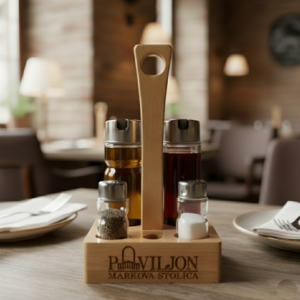 Karafindl sa staklenom ambalazom