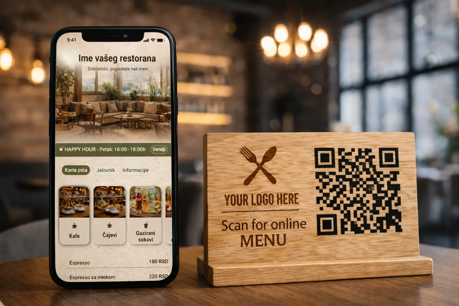 Digitalni QR meni za restorane